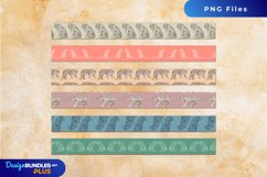 Vintage Tiger Seamless Pattern Strips Product Image 1