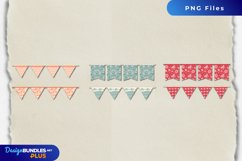 Vintage Tomatoes Seamless Pattern Bunting Banner Product Image 1