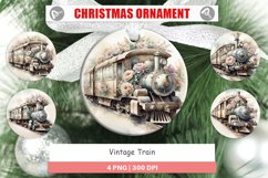 Ornament Vintage Train Product Image 1