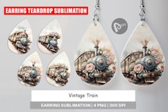 Earring Vintage Train Product Image 1
