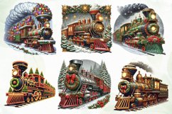 Vintage Train Christmas Sublimation Product Image 2
