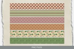 Vintage Train Seamless Pattern Strips Product Image 1