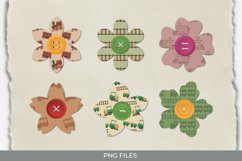 Vintage Train Seamless Pattern with Buttons Product Image 1