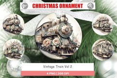 Ornament Vintage Train Product Image 1