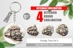 Keychain Vintage Train Product Image 1