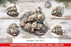 Wind Spinner Vintage Train Product Image 1