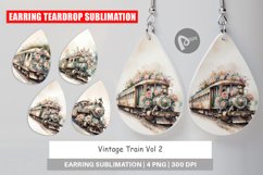 Earring Vintage Train Product Image 1