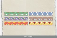 Vintage Travel Airplane Seamless Stripe Product Image 1
