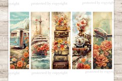 ​​​​​​​Vintage Travel Bookmarks, Bookmarks Printable, GlamArtZhanna, Print And Cut Bookmark, Bookmark Sublimation Designs, Gift For Readers, Bookmarks JPEG, Vintage Book Digital, Bookmarks Digital Set, Travel Printable