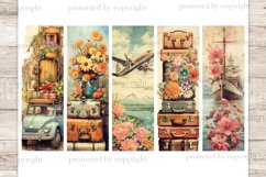 ​​​​​​​Vintage Travel Bookmarks, Bookmarks Printable, GlamArtZhanna, Print And Cut Bookmark, Bookmark Sublimation Designs, Gift For Readers, Bookmarks JPEG, Vintage Book Digital, Bookmarks Digital Set, Travel Printable