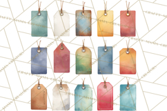 Vintage Travel Clipart, Watercolor Suitcase Clipart PNG Product Image 4