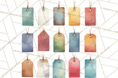 Vintage Travel Clipart, Watercolor Suitcase Clipart PNG Product Image 4
