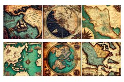Vintage Travel Map tumbler sublimation bundle 6 wrap design png
