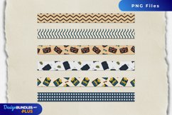 Vintage Travel Suit Cases Seamless Strips Product Image 1