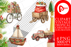 Tropical Christmas Vehicle Sublimation Product Image 1