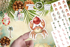 Vintage Tropical Holiday Animal Sticker Product Image 1