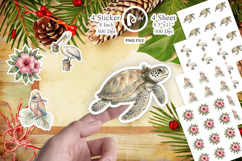 Vintage Tropical Holiday Animal Sticker Product Image 1