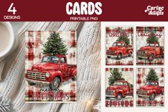 vintage truck christmas cards