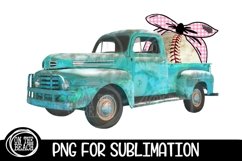 Vintage Truck - Baseball - Bandana - PNG for Sublimation Product Image 1