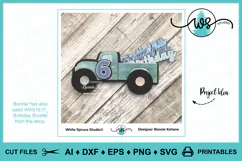 Vintage Truck with Valentine Hearts, Valentine SVG, Love SVG Product Image 7
