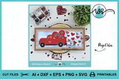 Vintage Truck with Valentine Hearts, Valentine SVG, Love SVG Product Image 8