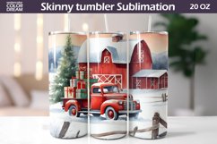 Christmas Red Truck Tumbler | Farm Fresh Tumbler Product Image 1