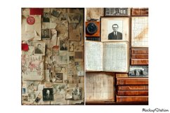 Vintage True Crime Junk Journal Horror Pages for Scrapbook Product Image 2