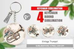 Keychain Vintage Trumpet Product Image 1