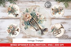 Wind Spinner Vintage Trumpet Product Image 1