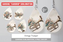 Earring Vintage Trumpet Product Image 1