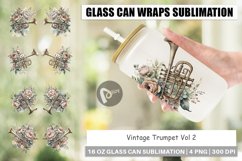 Glass Can Vintage Trumpet Product Image 1