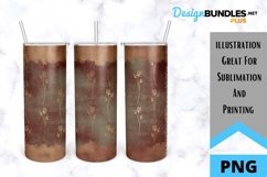 Vintage Floral Sublimation Tumbler - Vintage Skinny Tumbler Product Image 1