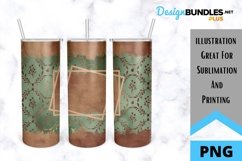 Vintage Floral Sublimation Tumbler - Skinny Tumbler Product Image 1