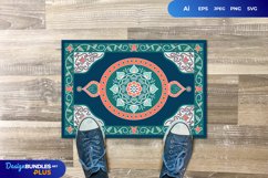 Vintage Turkish Rug Patern Product Image 1