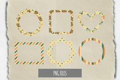 Vintage Turtle Pattern with Vintage Color Frame Set Product Image 1