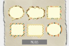 Vintage Turtle Pattern with Vintage Color Speech Bubbles Product Image 1