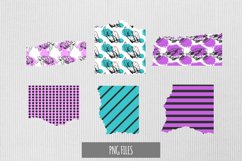 Vintage Turtle Pattern with Vintage Seamless Torn Paper Product Image 1