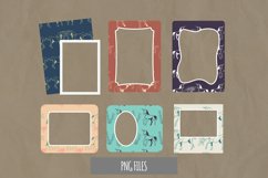 Vintage Unicorn and Floral Seamless Pattern Frames Product Image 1