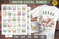 Vintage United states design bundle svg