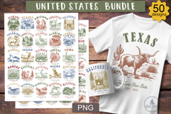 Vintage United States Sublimation Design Bundle 