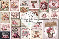 Vintage Valentine Farmhouse Sublimation Bundle Product Image 1
