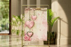 Vintage Valentine's Day Charm Seamless Digital Paper Bundle Product Image 8