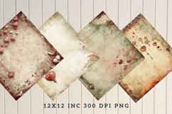 Vintage Valentine's Day Charm Seamless Digital Paper Bundle Product Image 6