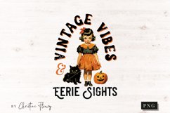 Vintage Vibes &amp; Eerie Sights PNG | Halloween Sublimation Product Image 1