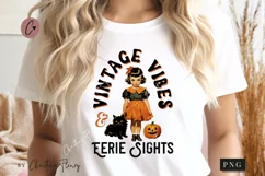 Vintage Vibes & Eerie Sights PNG | Halloween Sublimation Product Image 2