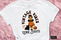 Vintage Vibes & Eerie Sights PNG | Halloween Sublimation Product Image 3