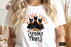Vintage Vibes & Spooky Tribes PNG | Halloween Sublimation Product Image 2
