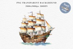 Vintage Victorian Wooden Ship Clipart Antique Nautical PNG Art Watercolor Transparent wedding invitation shirt designs sublimation printable bloom architecture Antique Victorian wooden ship clipart, vintage nautical, 19th-century ship art, oceanic decor