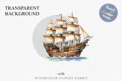 Vintage Victorian Wooden Ship Clipart Antique Nautical PNG Art Watercolor Transparent wedding invitation shirt designs sublimation printable bloom architecture Antique Victorian wooden ship clipart, vintage nautical, 19th-century ship art, oceanic decor