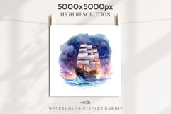 Vintage Victorian Wooden Ship Clipart Night Nautical PNG Art Watercolor Transparent wedding invitation shirt designs sublimation printable bloom architecture Antique Victorian wooden ship clipart, vintage nautical, 19th-century ship art, oceanic decor